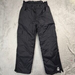 O-Zone Womens Black Insulated Snow Pants Cargo Pocket Small RN68986 EUC!